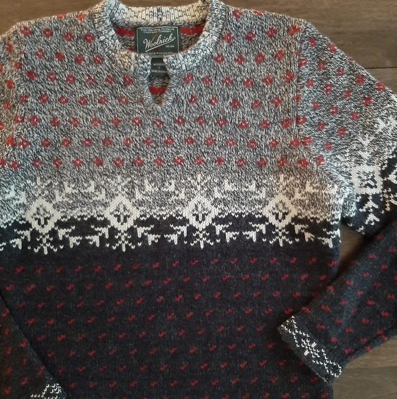 Woolrich Wool Winter Holiday Sweater - Picture 2 of 13